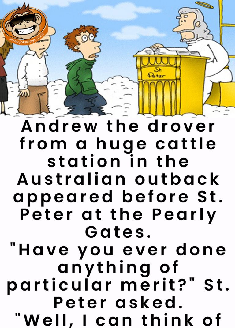 Andrew at the Pearly Gates