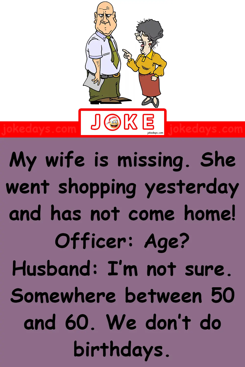 Missing (Officer – Husband)