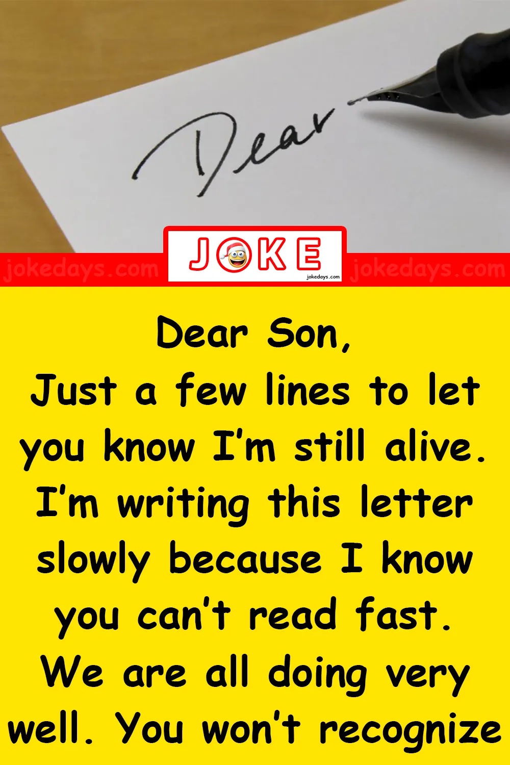Dear Son – Funny Letter
