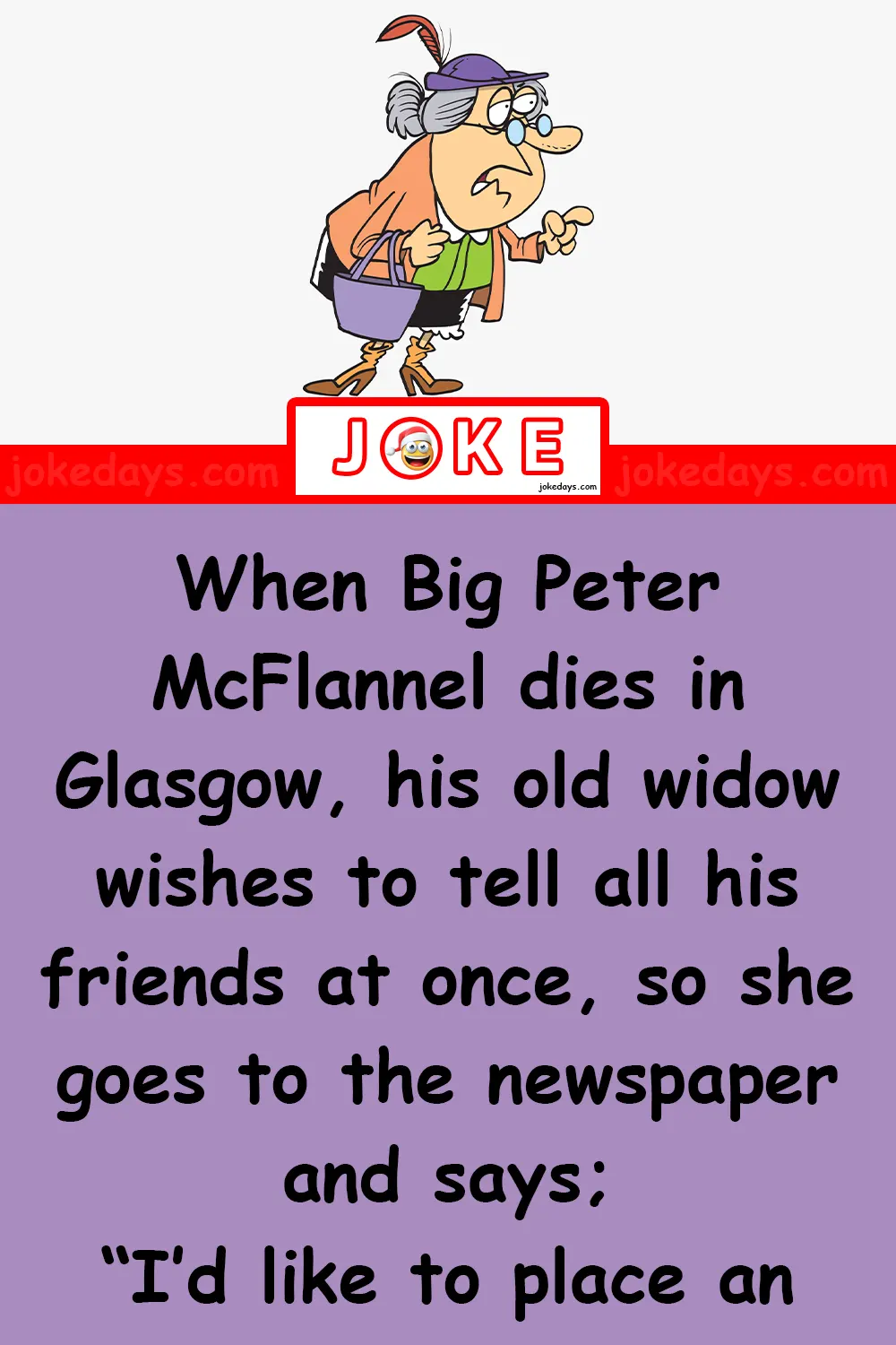 Peter McFlannel died…