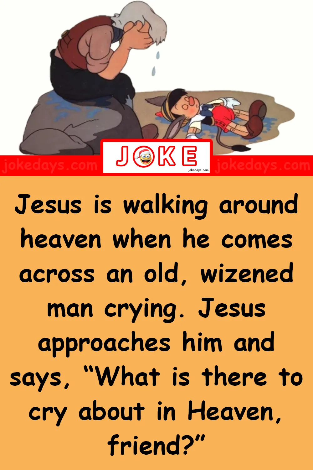 What is there to cry about in Heaven