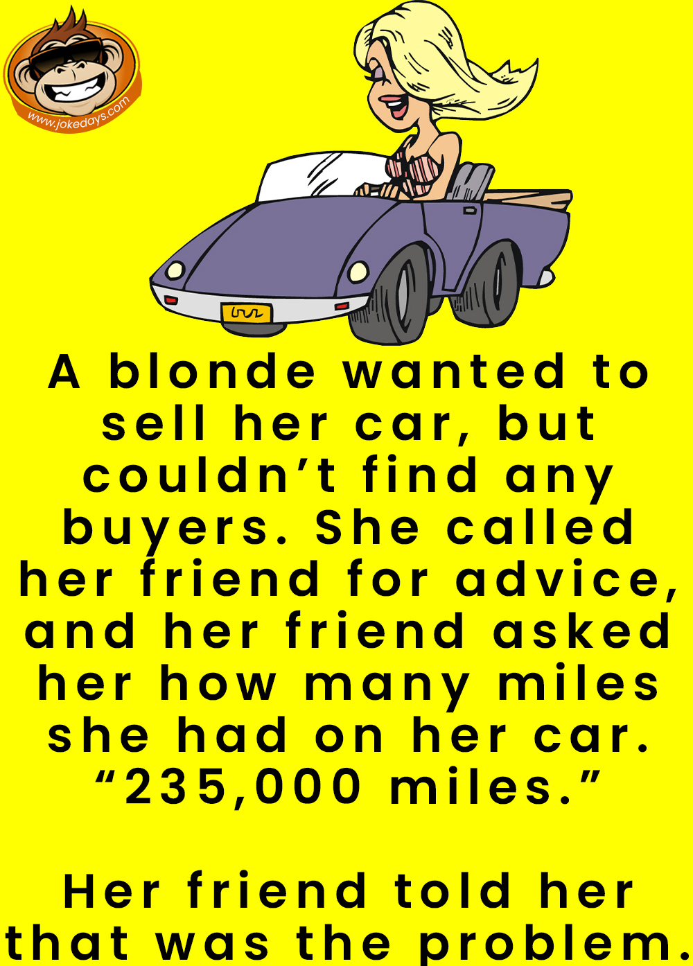 A Blonde and Her Car